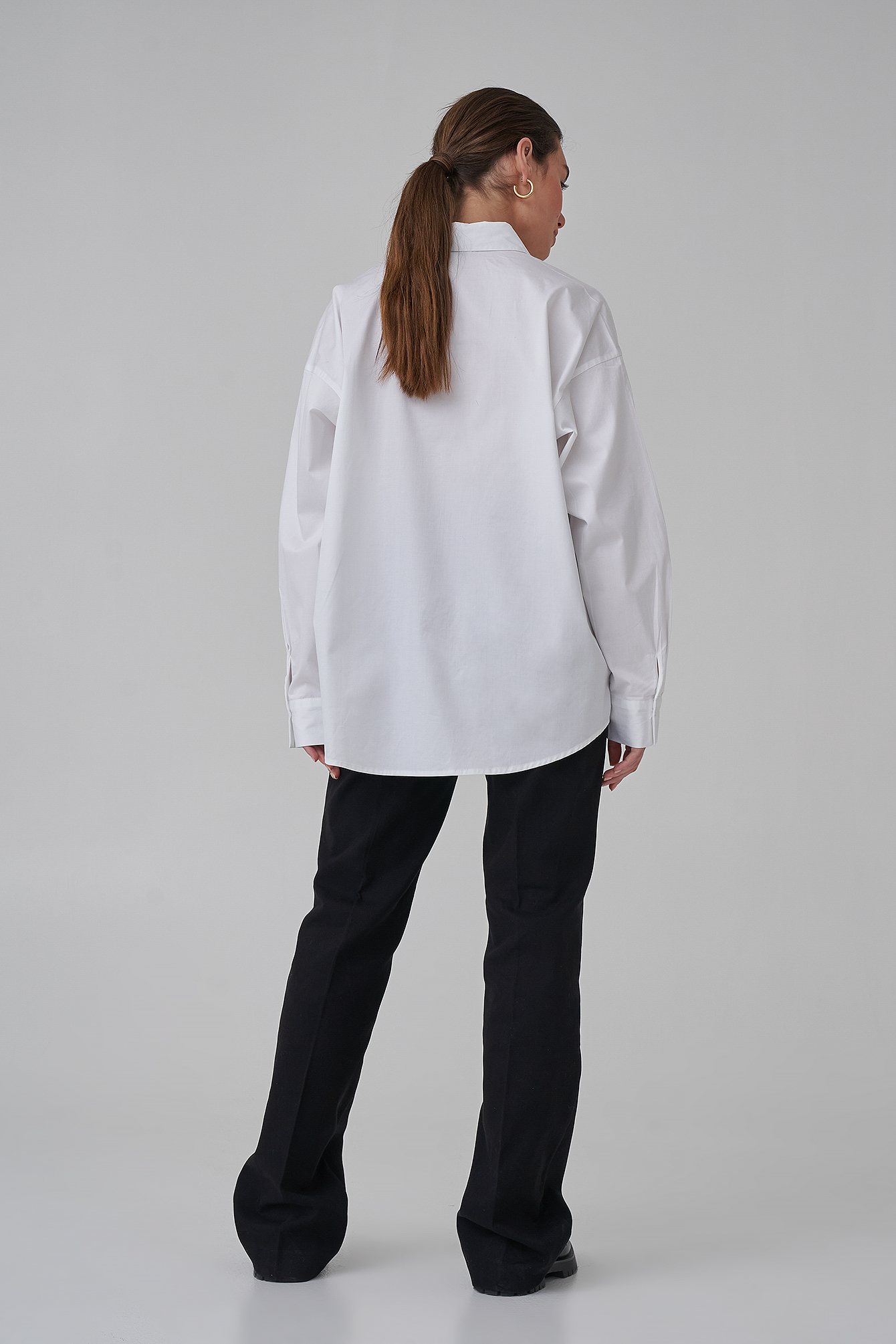 White Organic Oversized Cotton Shirt