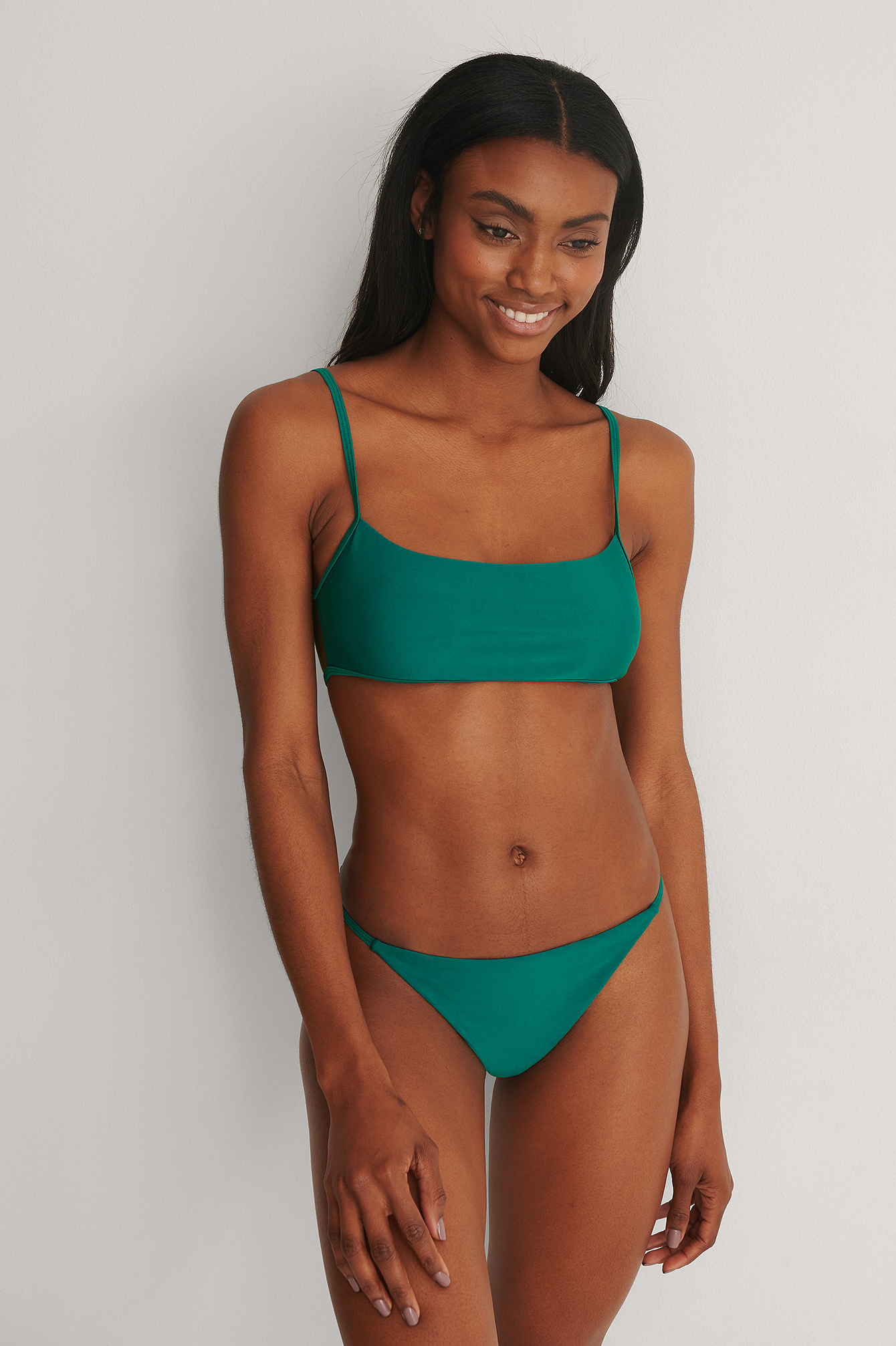 Green Recycled Thin Straps Bikini Panty