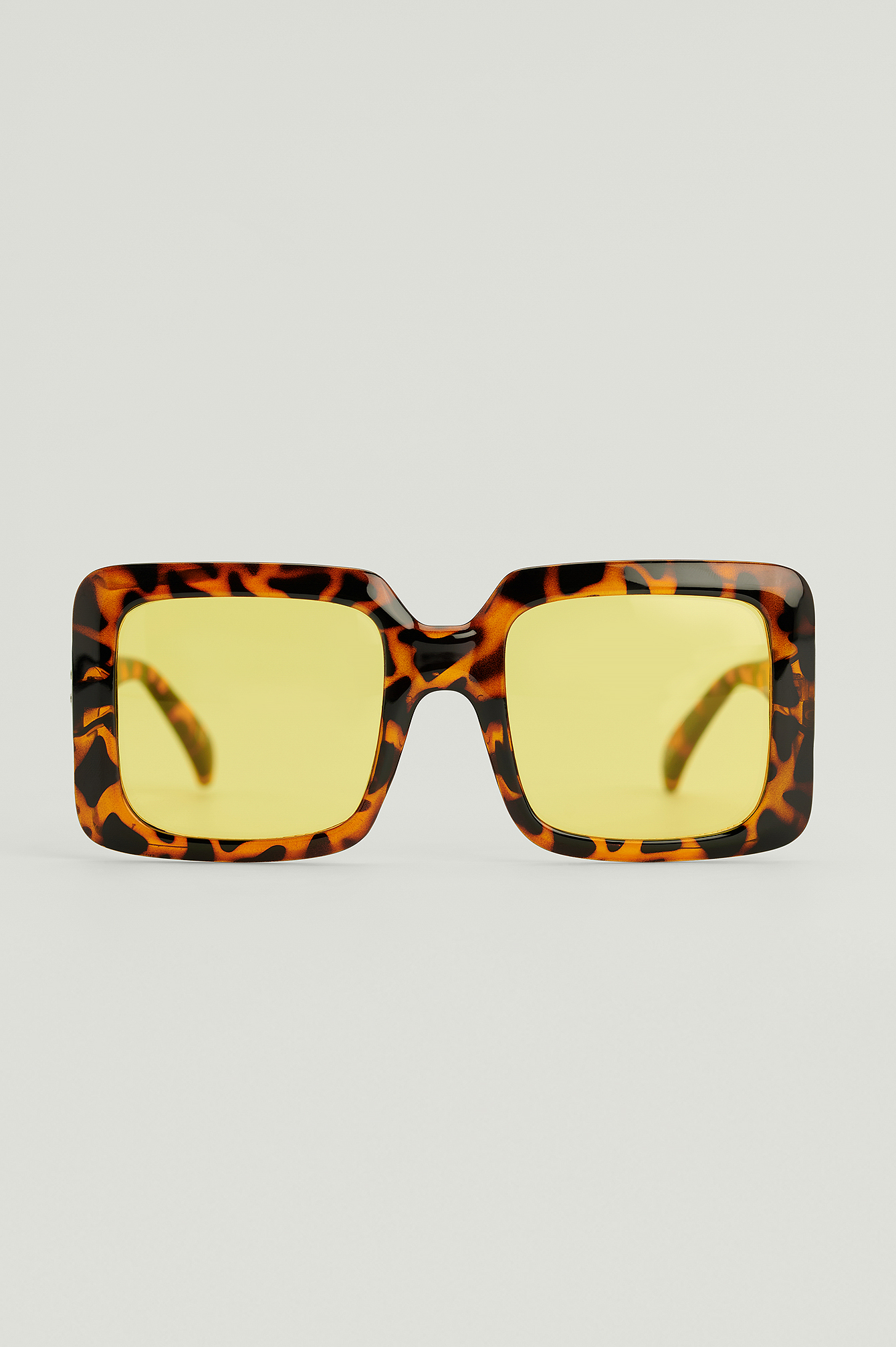 Yellow Multi Big Squared Frame Sunglasses