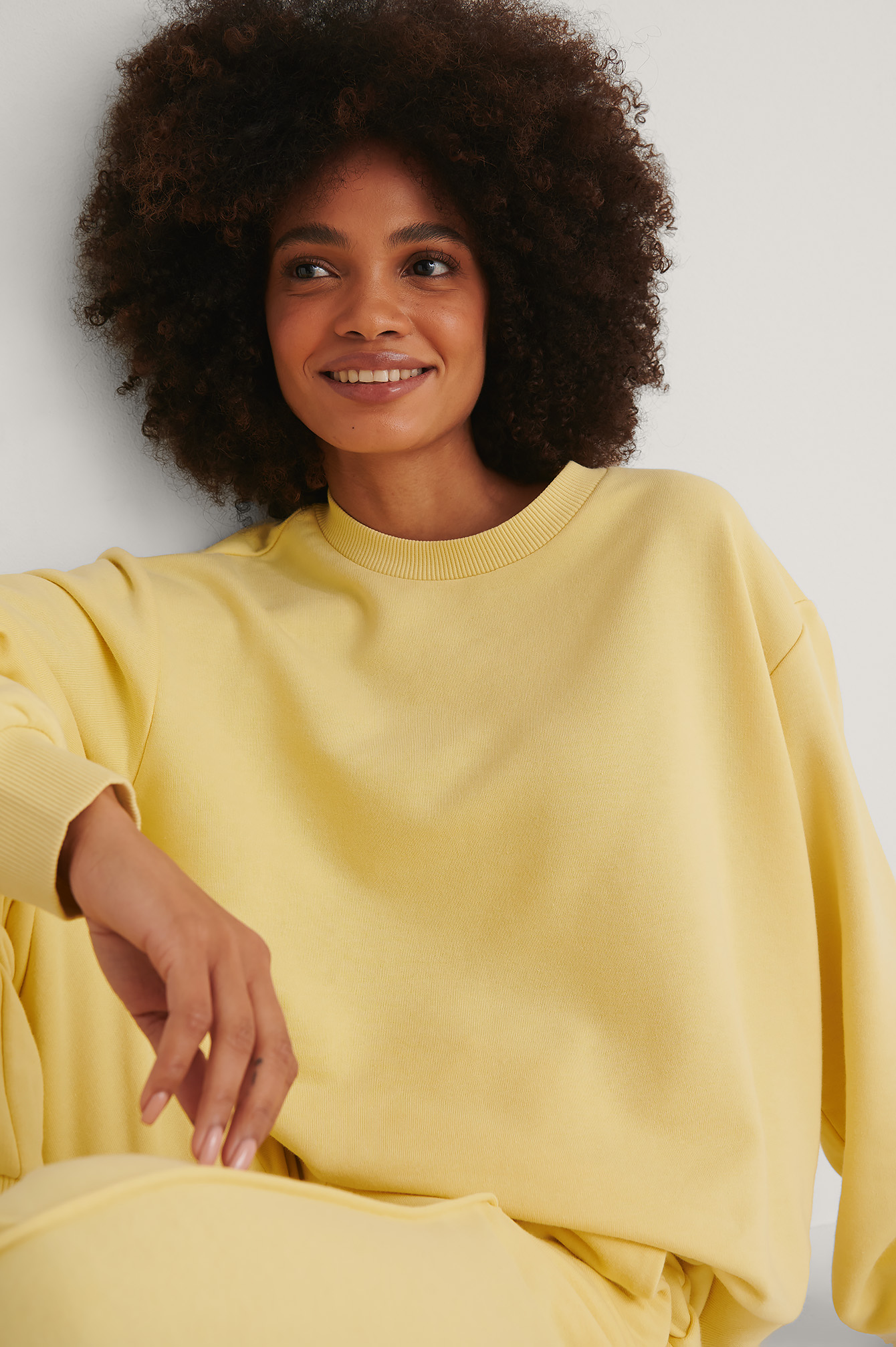 Yellow Basic Sweater
