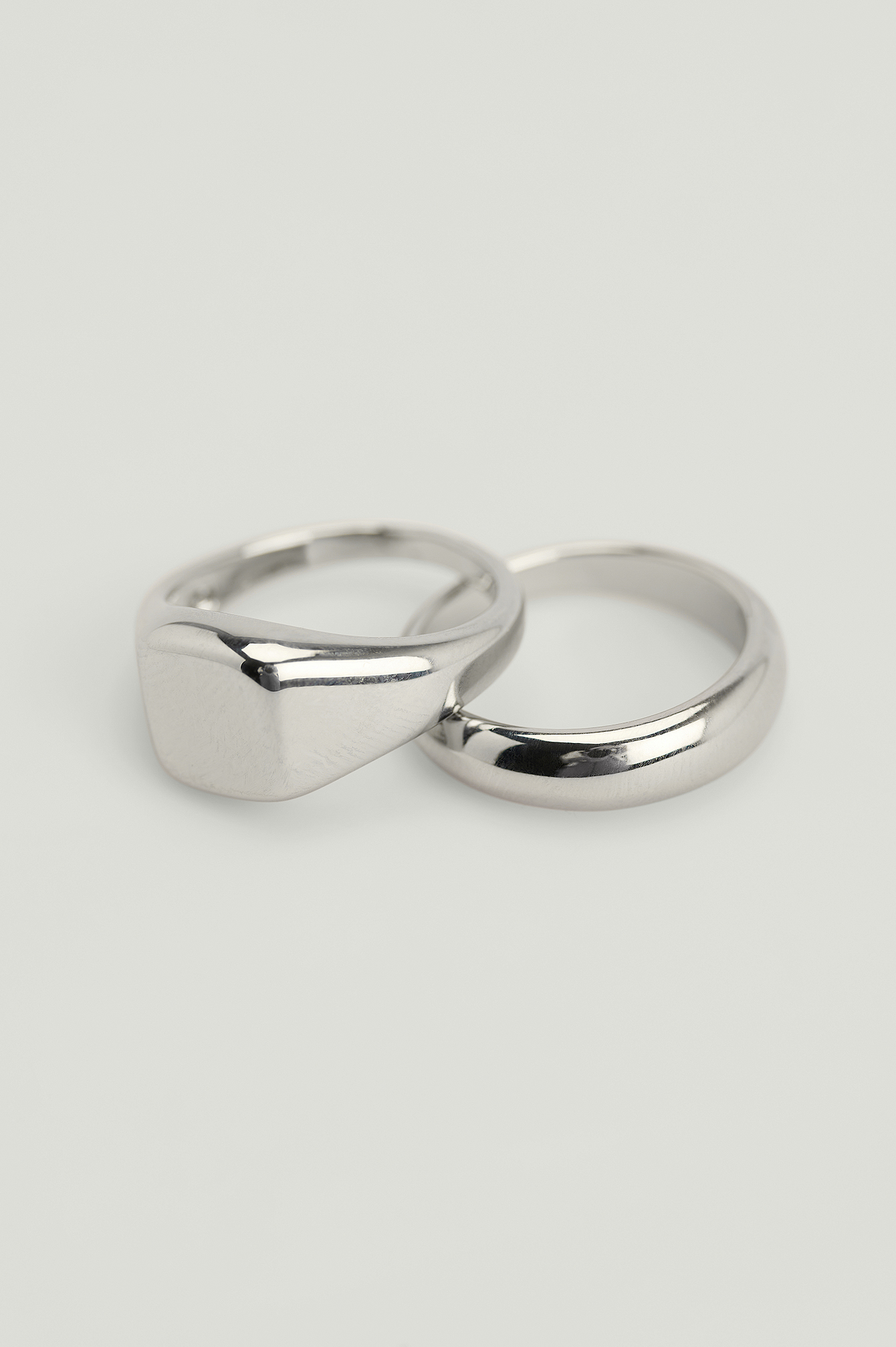 Silver Double Pack Silver Plated Rings