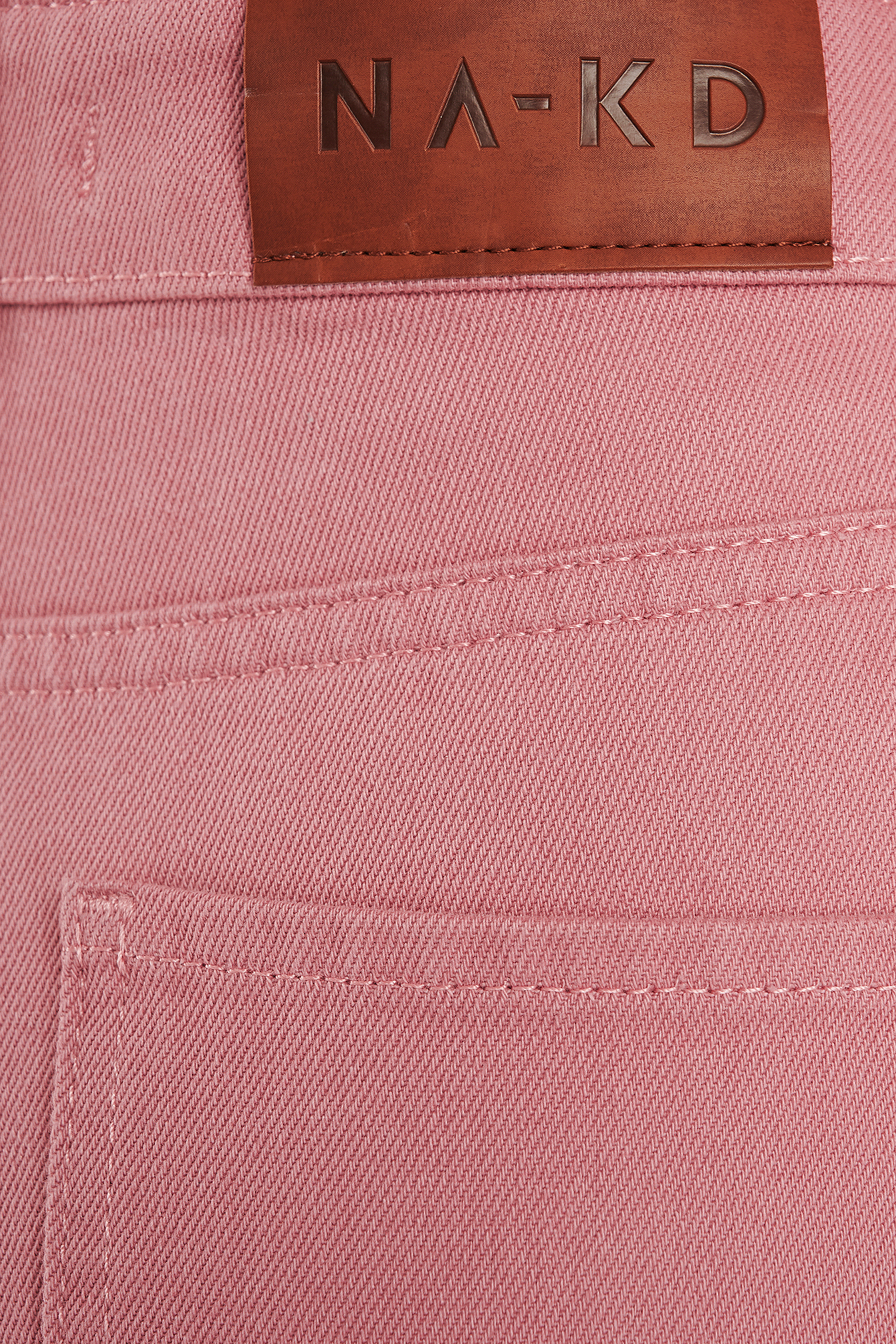 Dusty Rose Front Dart Slouchy Jeans