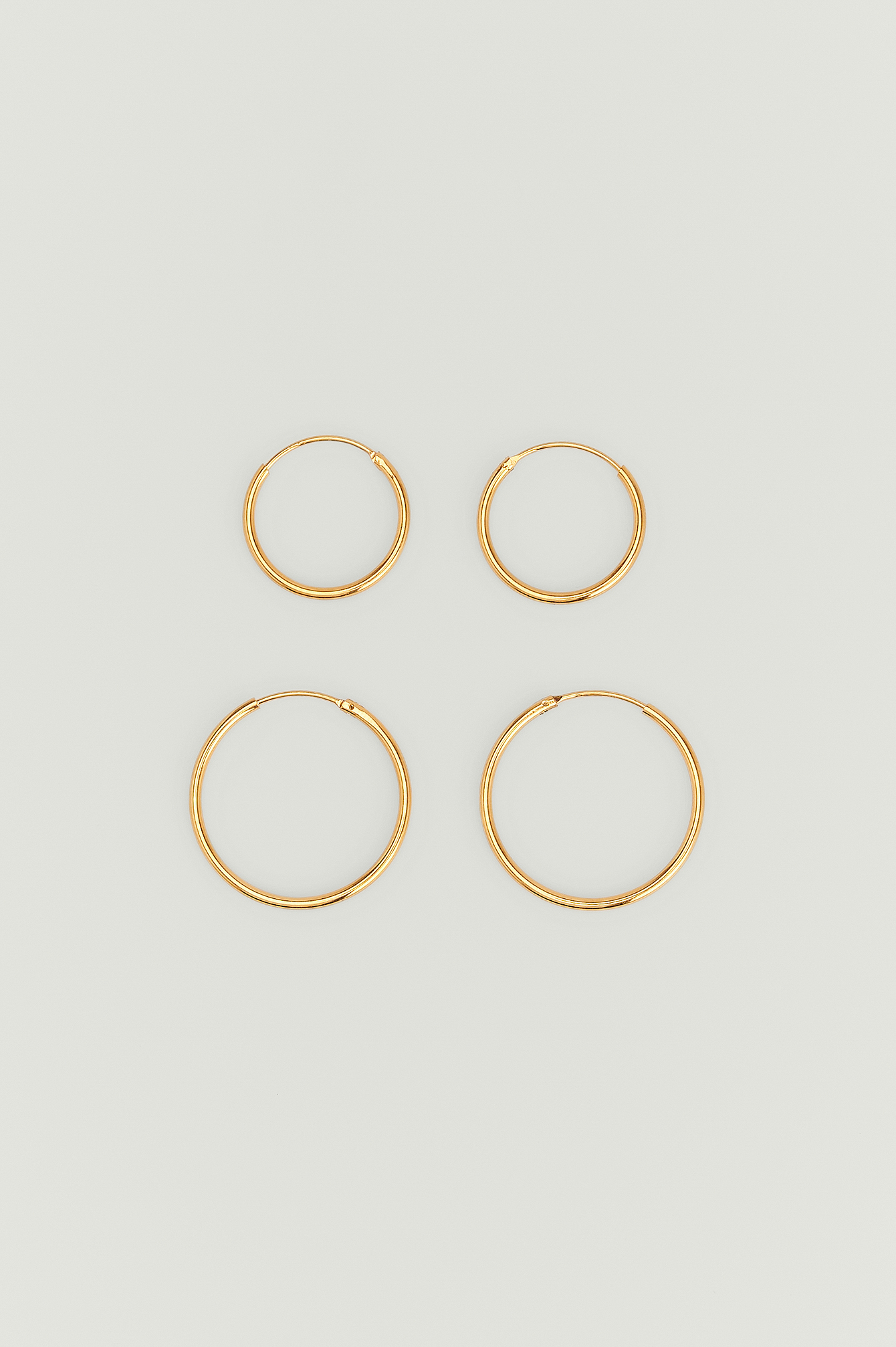 Gold Gold Plated Slim Hoops
