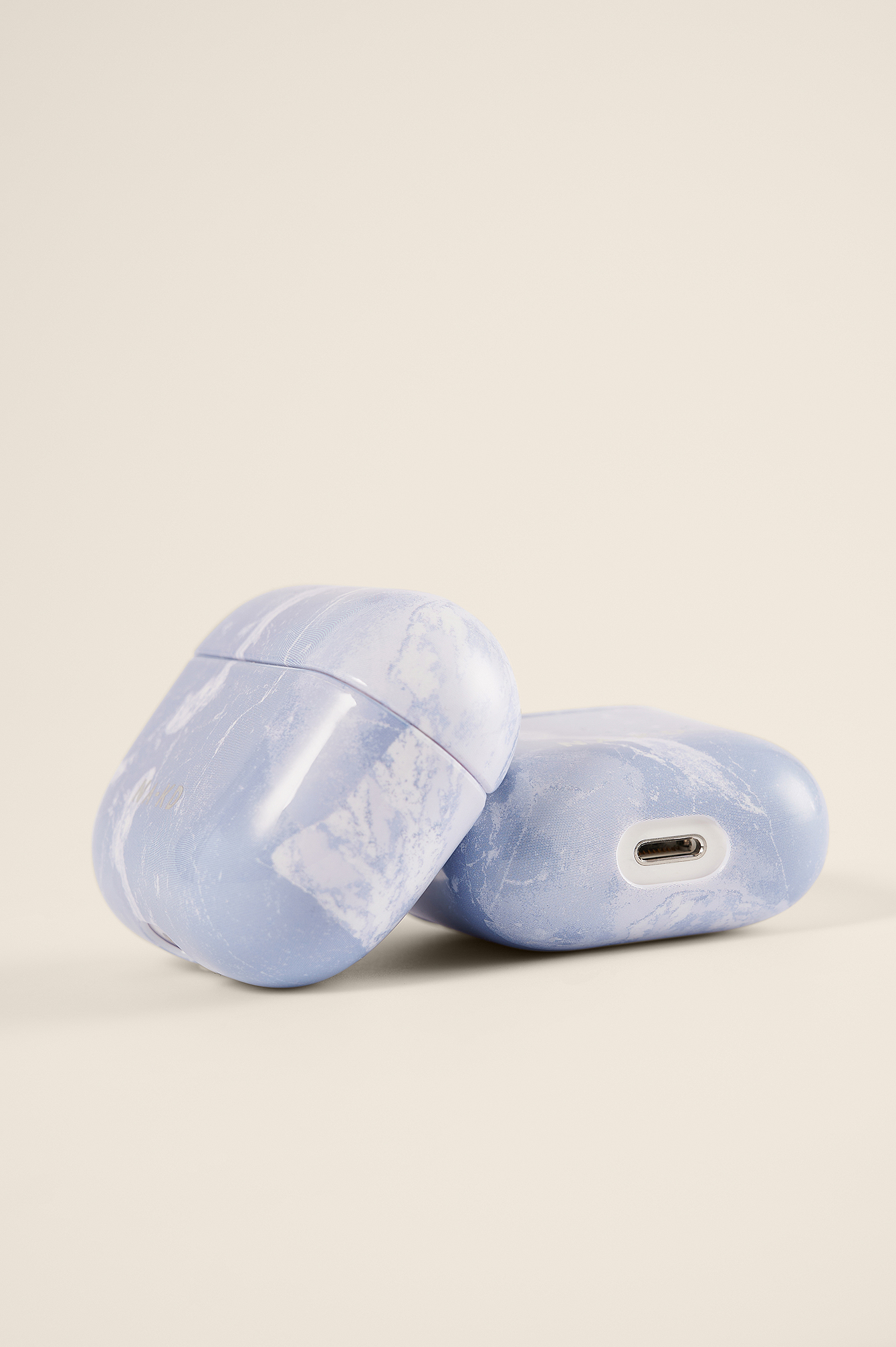 Pastel Blue Printed AirPod Case