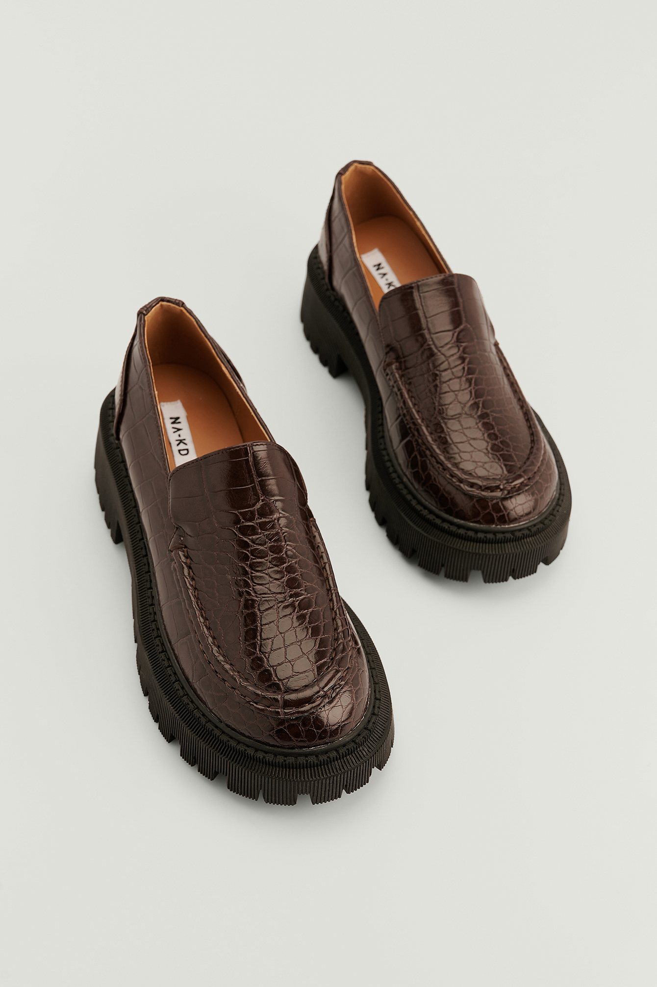 Chocolate Profile Sole Loafers