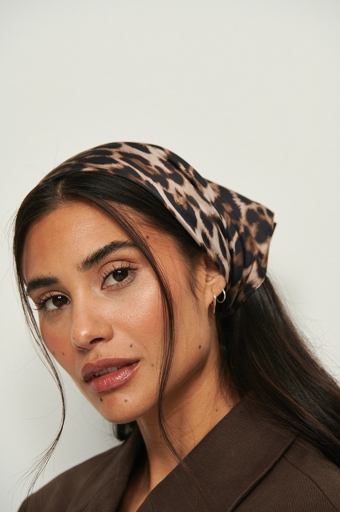 Leopard Recycled Printed Hair Scarf