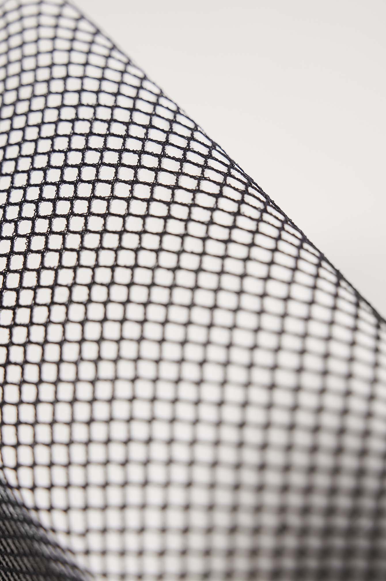 Black Recycled Small Net Tights