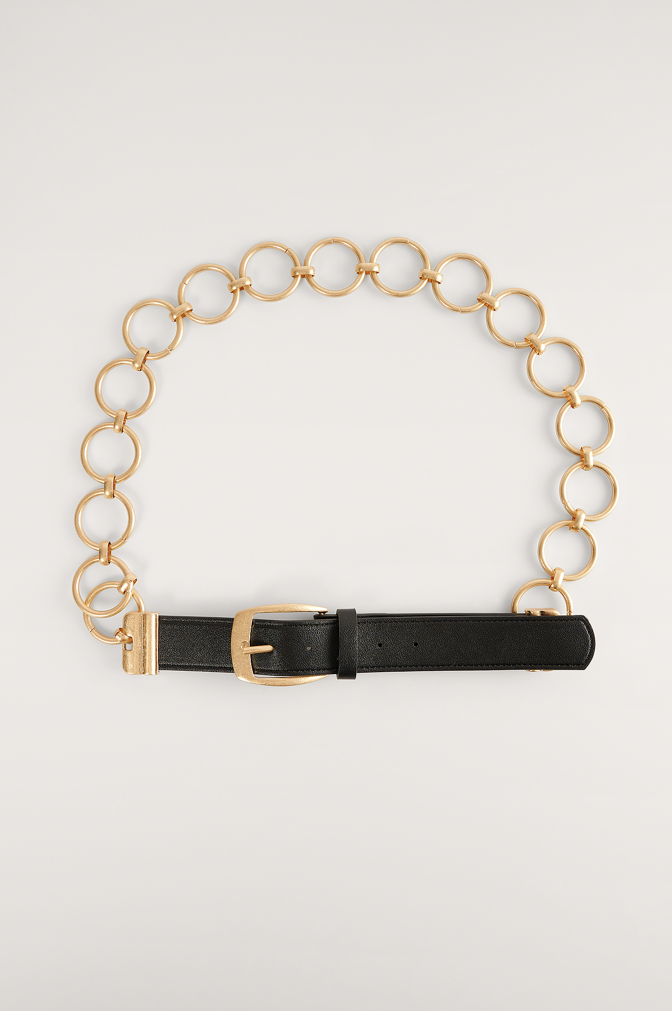 Black/Gold Ring Chain Belt