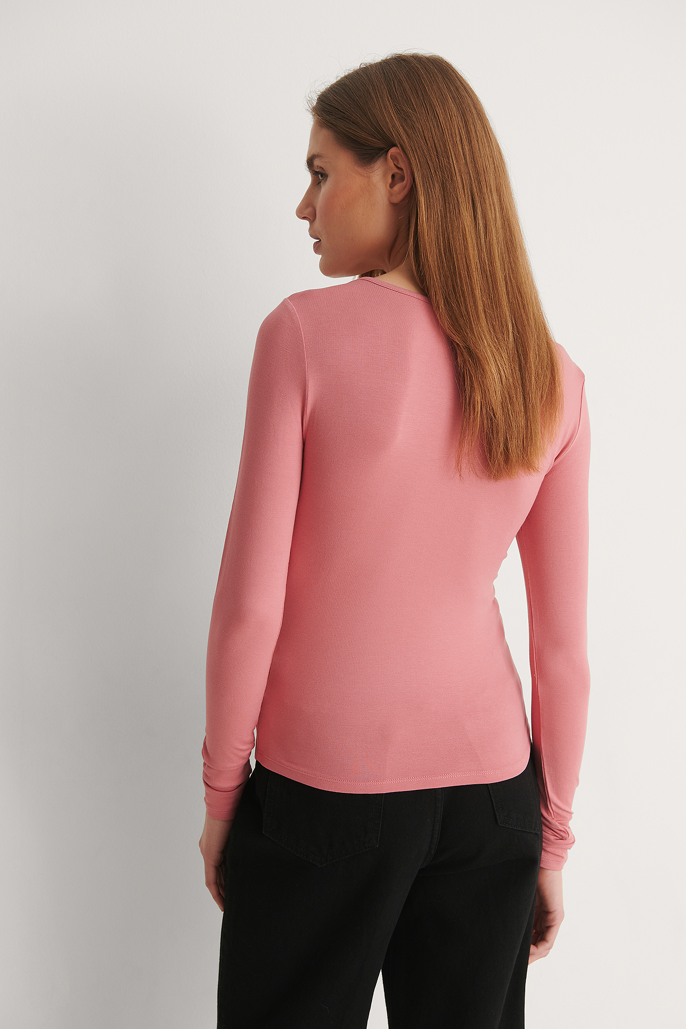 Dusty Dark Pink Rouched Cup Detail Top