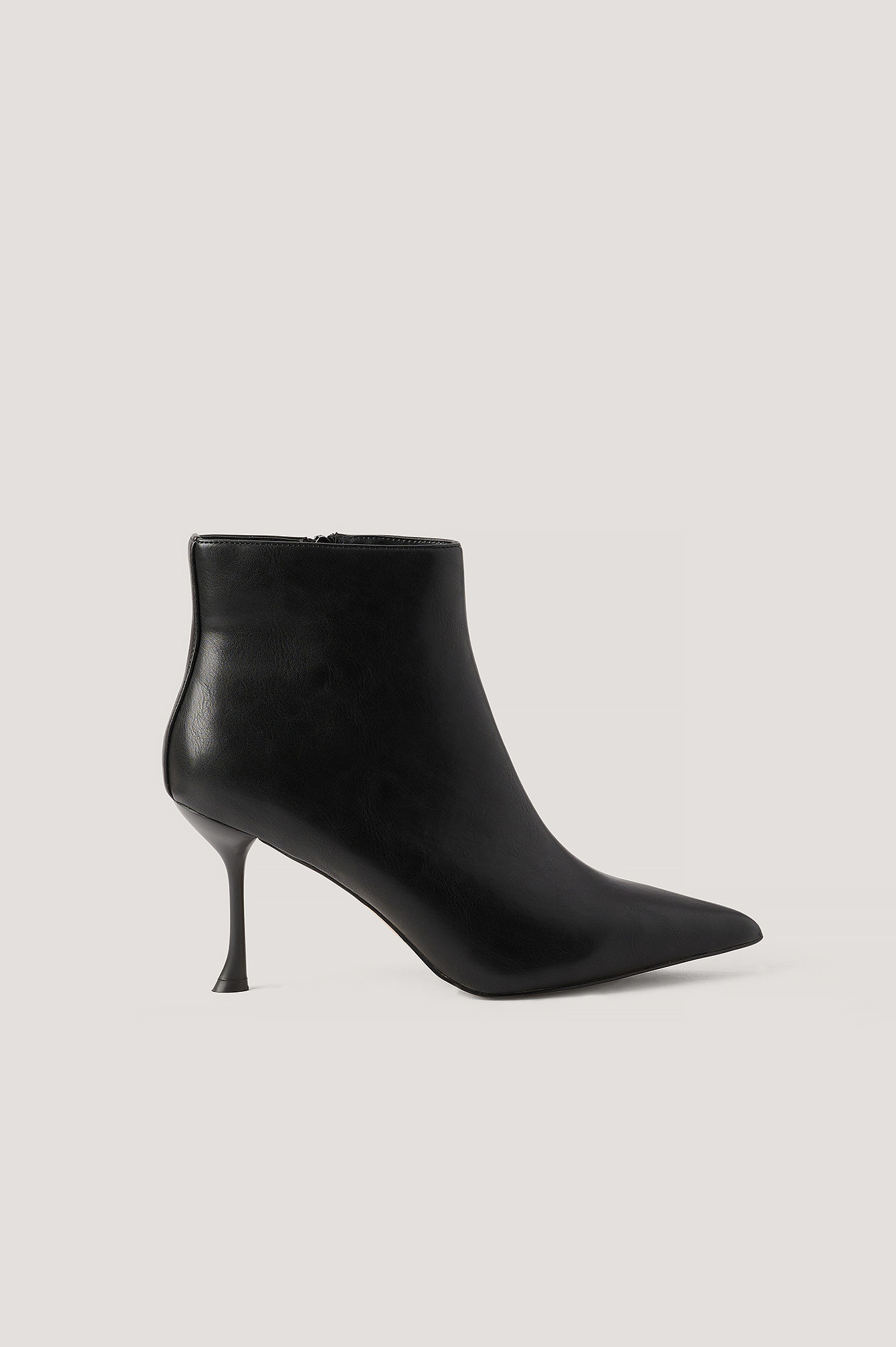 Black Slanted Stiletto Boots