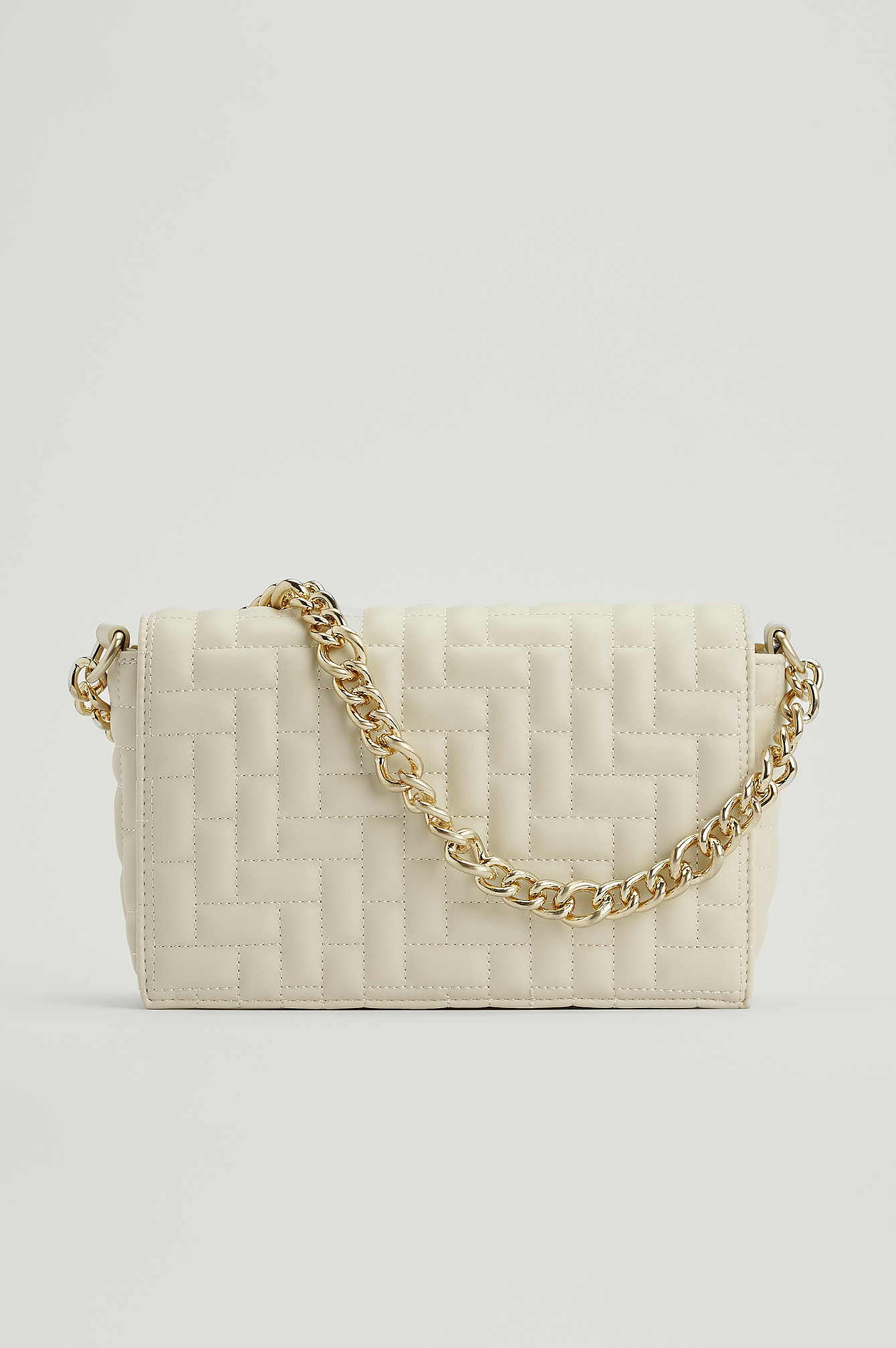 Dusty Sand Small Quilted Chain Bag