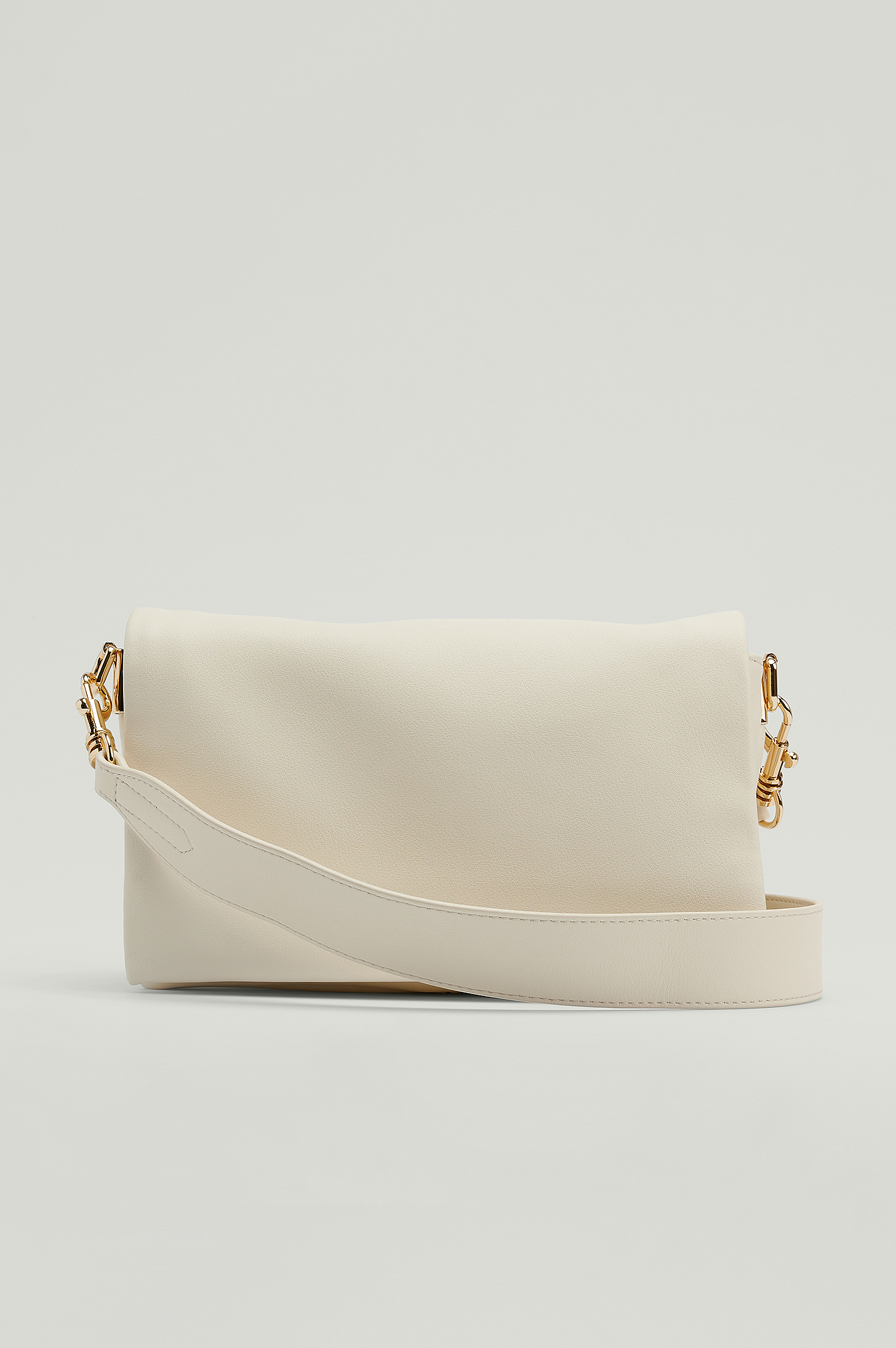 Offwhite Soft Leather Compartment Bag