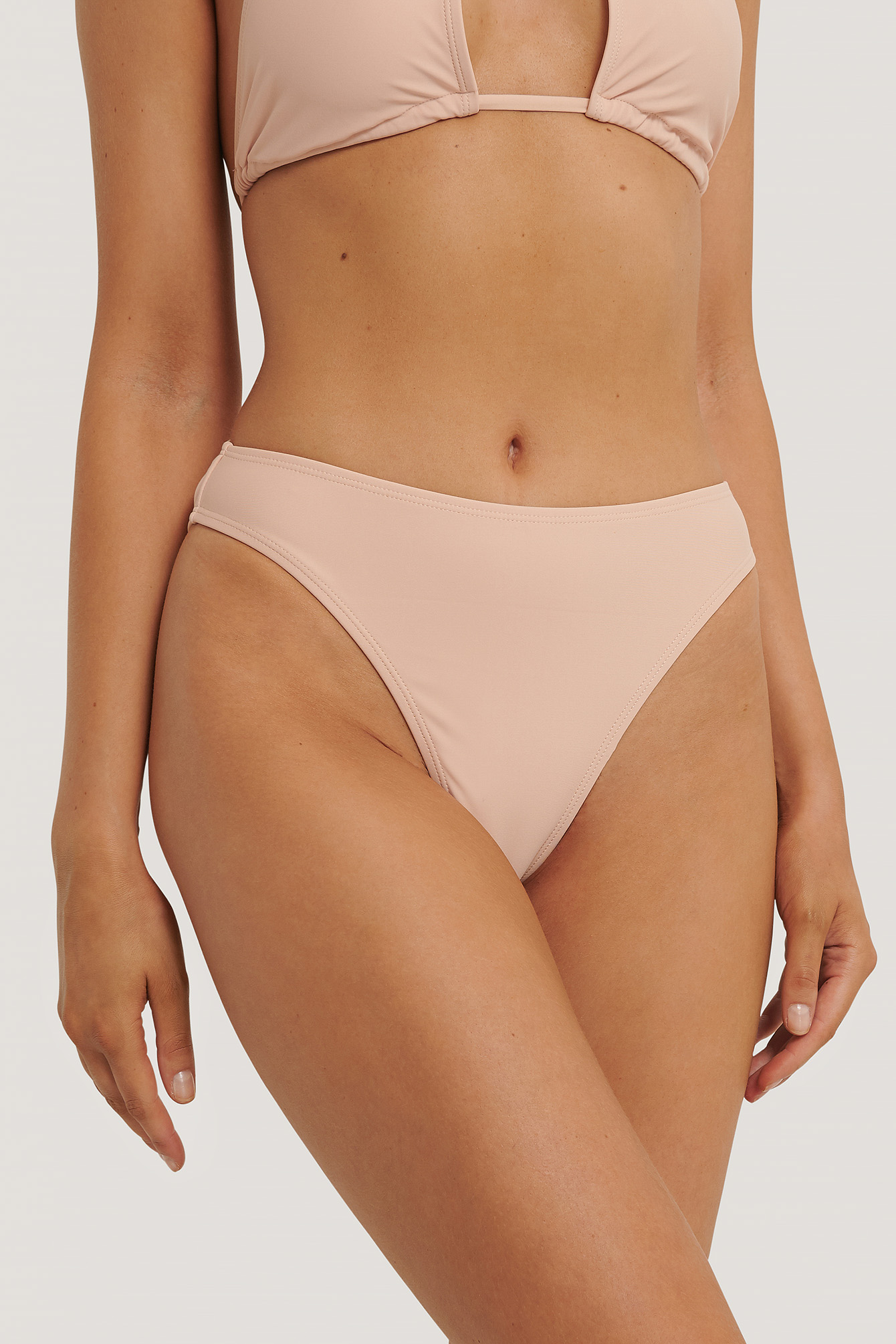 Light Pink Mimi Ar High Shape Bikini Bottom