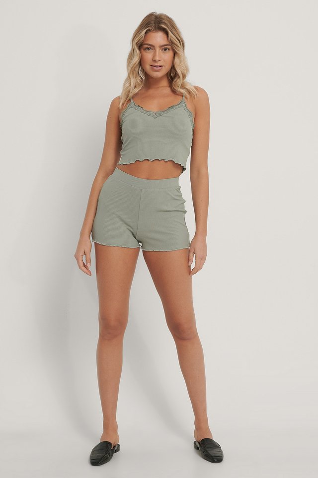Babylock Lounge Shorts Outfit.