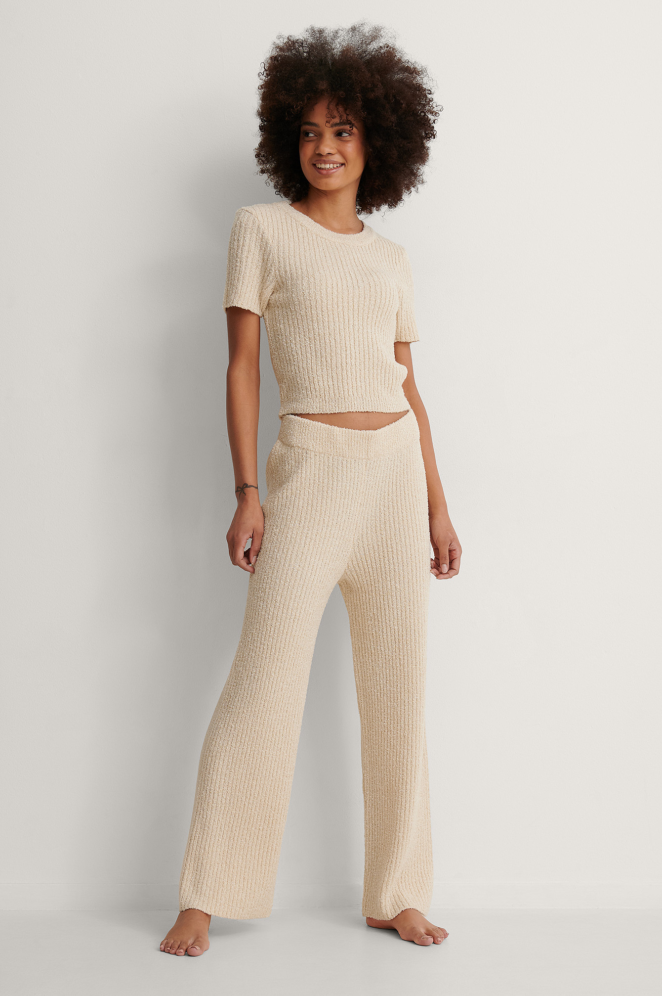 Knitted Cropped Trousers