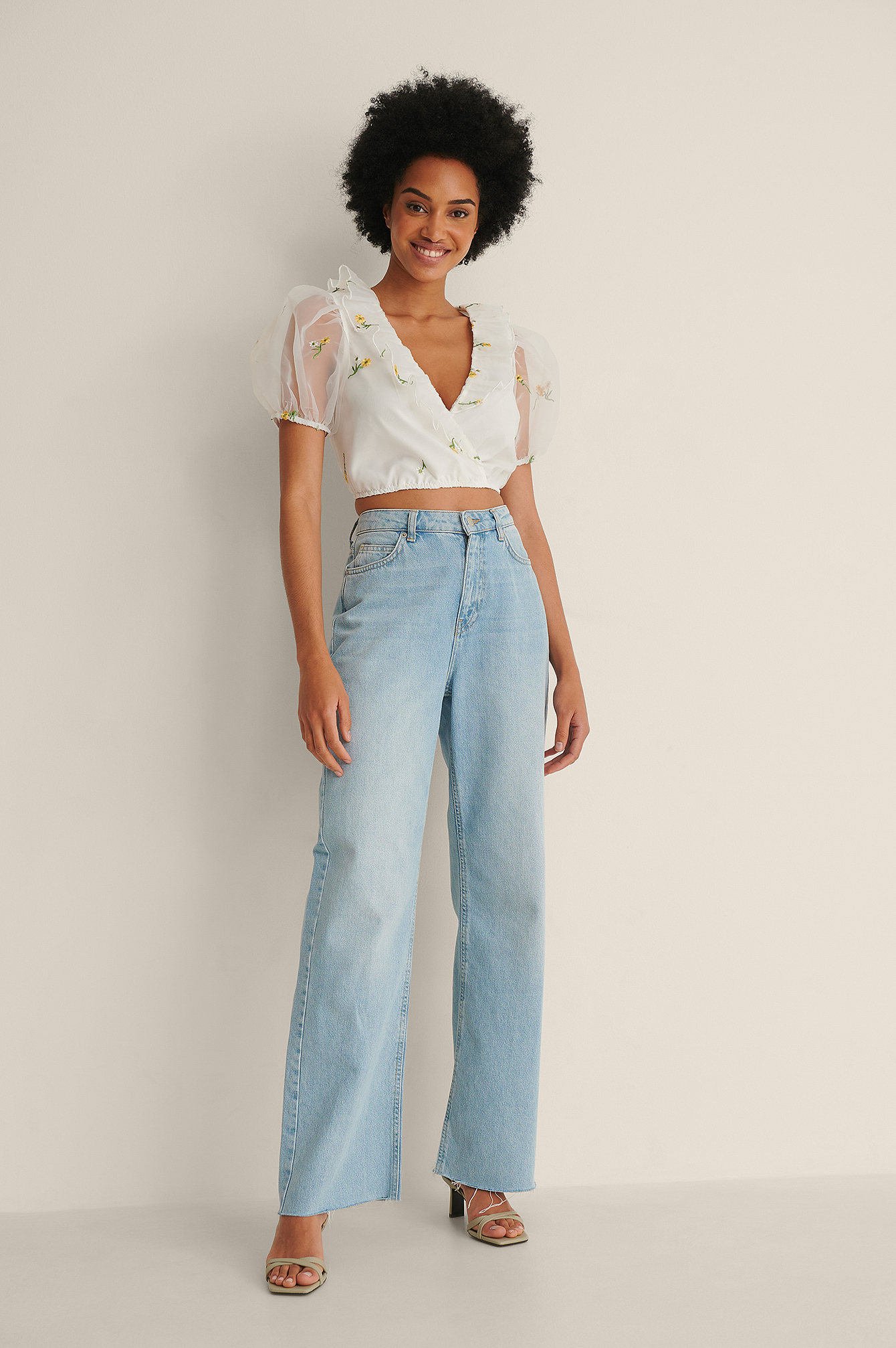 Cropped Organza Top Outfit