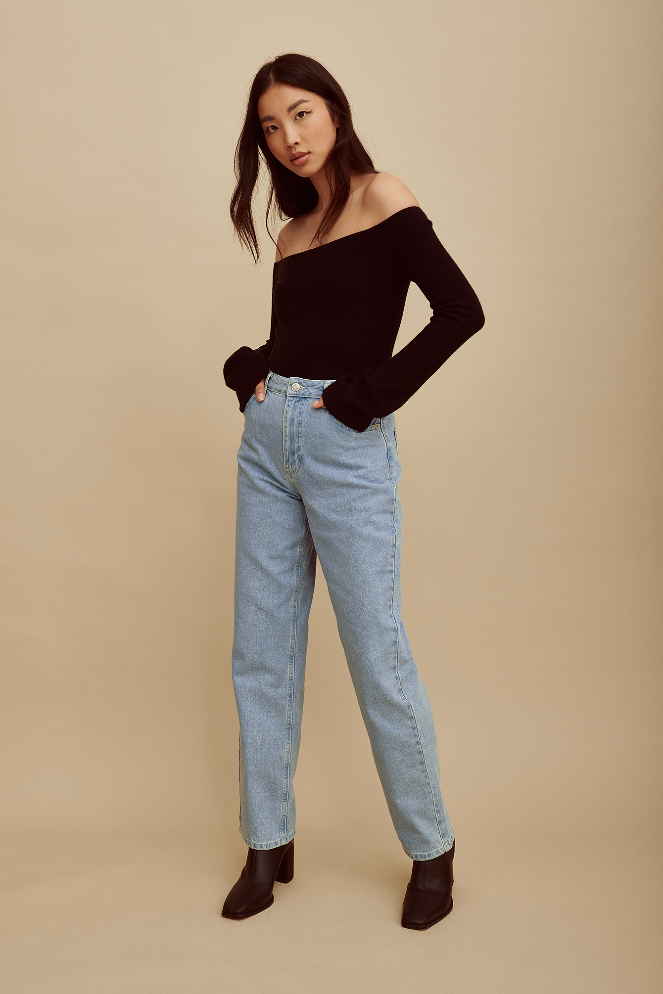 Contrast Stitch Jeans Outfit