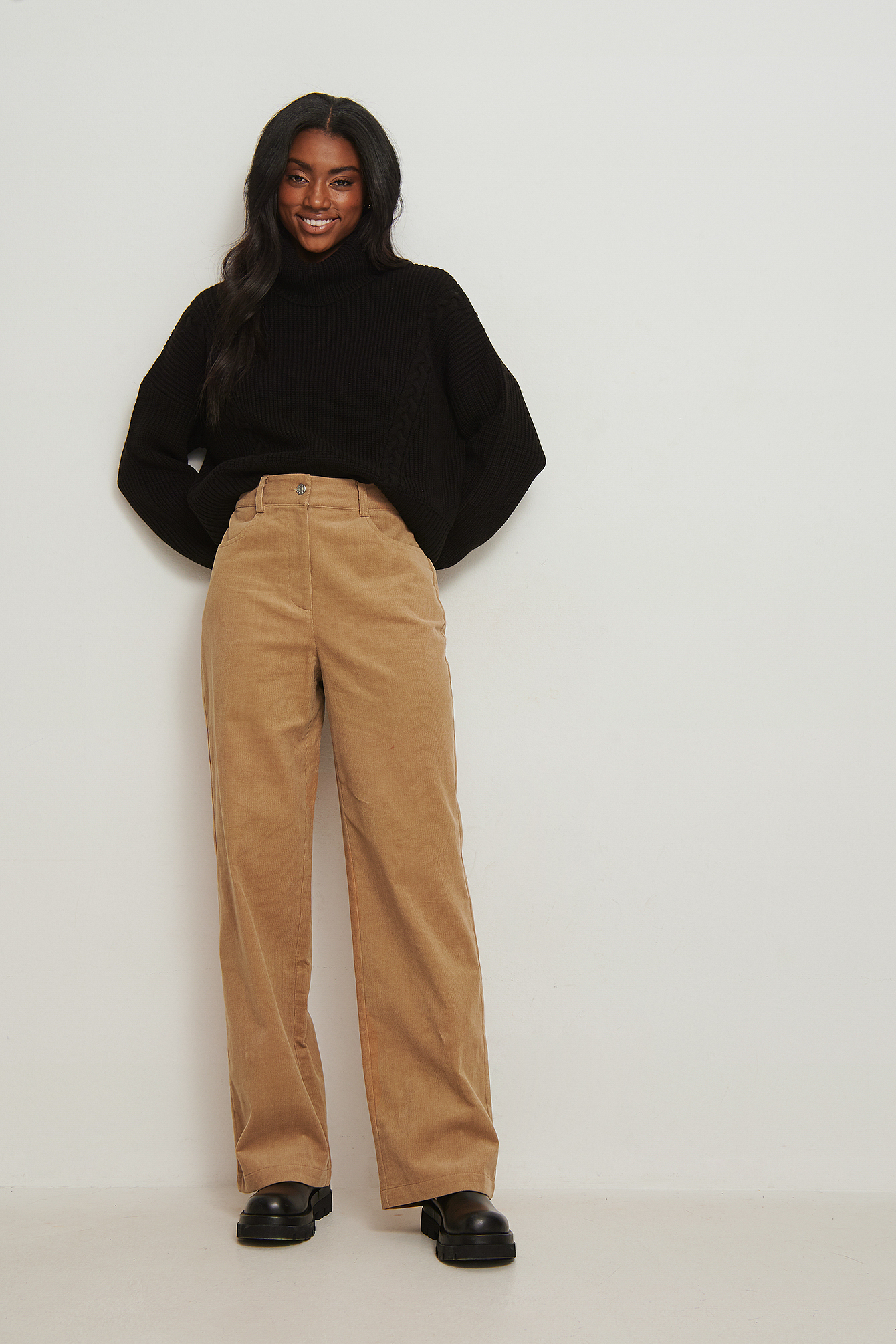 Wide Leg Corduroy Trousers Outfit.