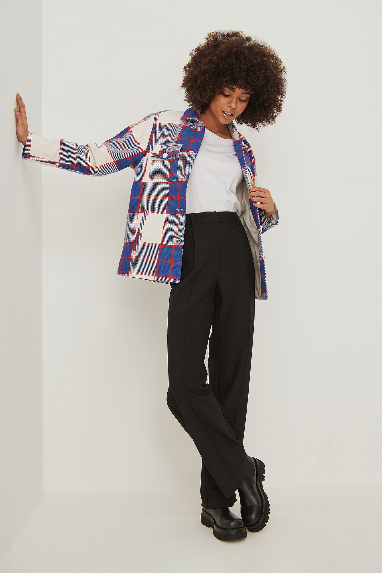Red/Blue Checked Overshirt
