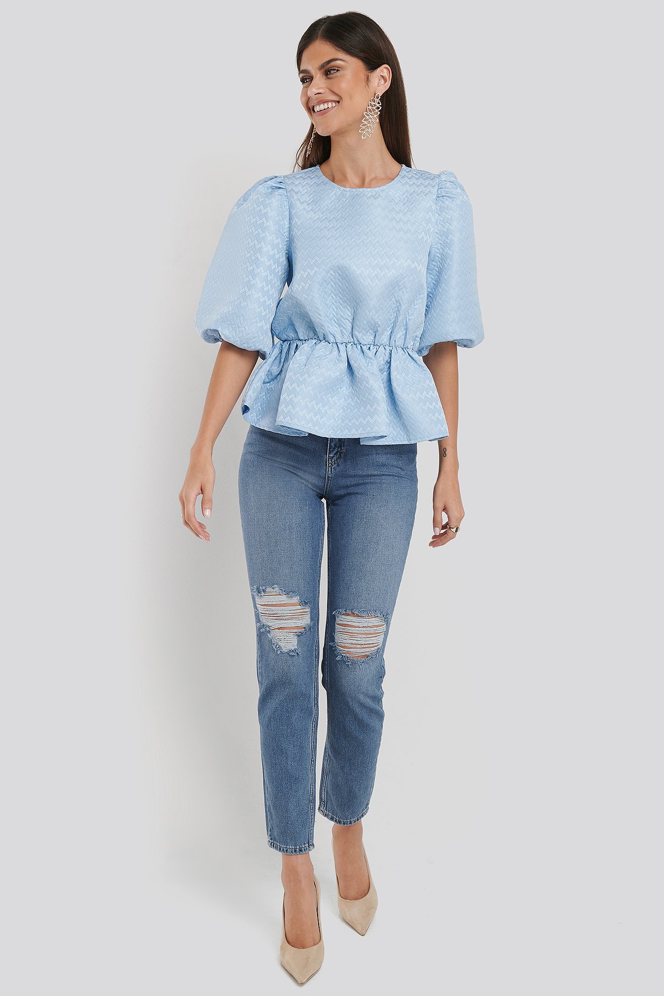 Structured Puff Blouse