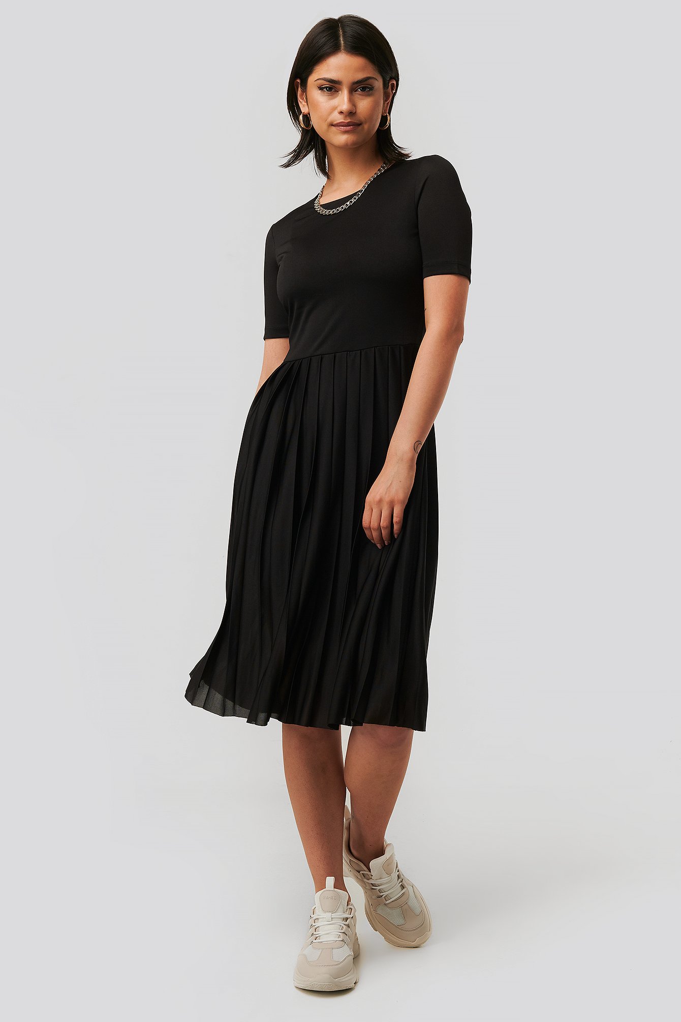 Pleated T Dress Outfit