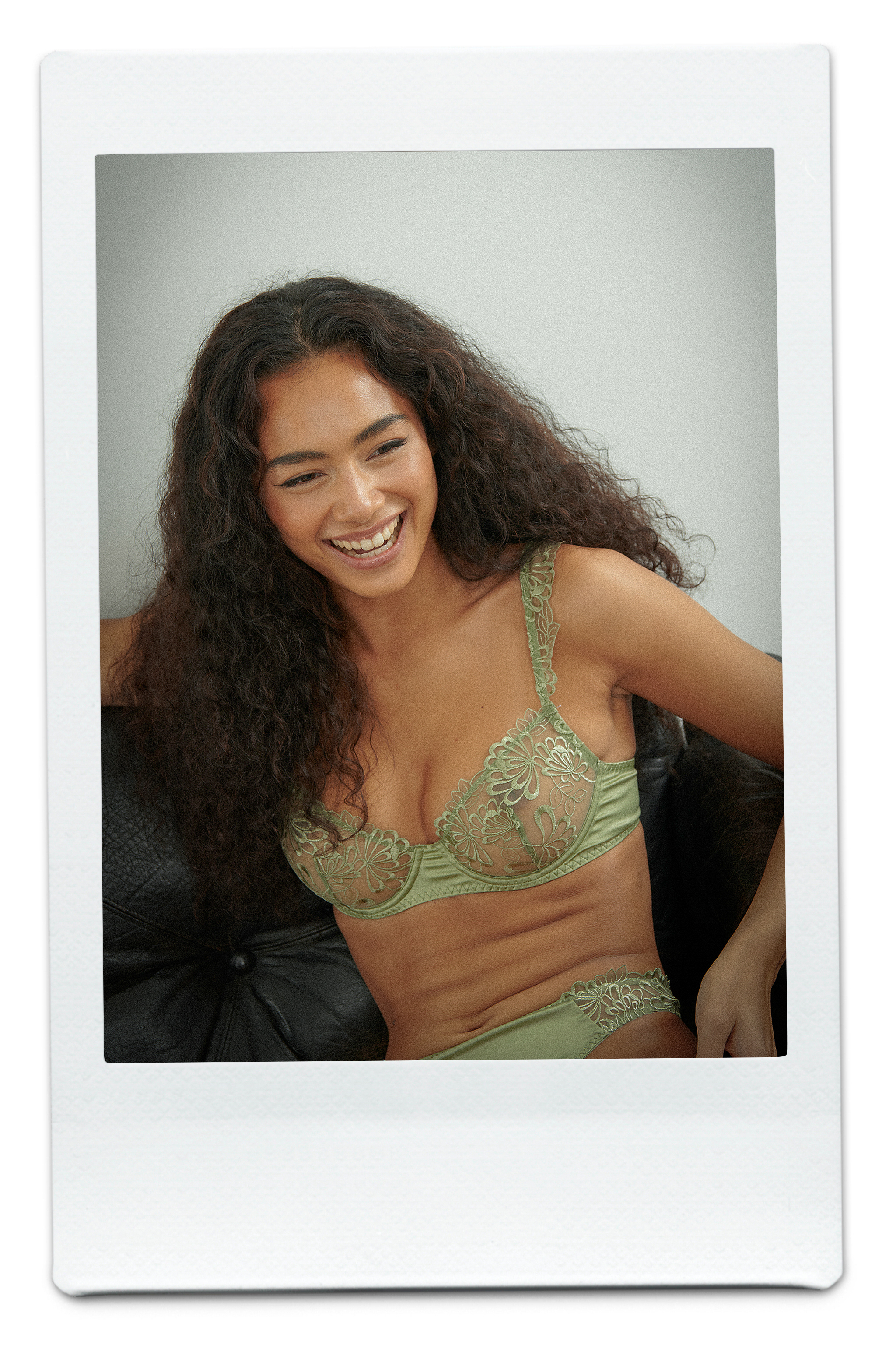Green Wire Cup Lace Bra