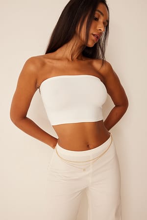 Offwhite Bandeau Top