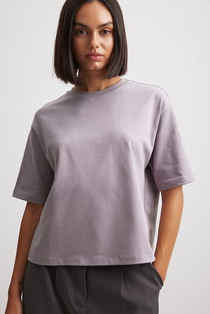 Grey Boxy Heavy T-Shirt