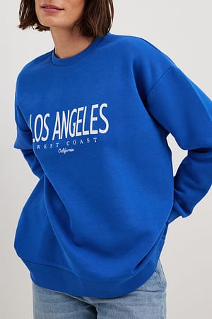 Blue City Print Sweatshirt