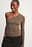 Glitter Knitted One Shoulder Top
