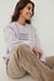 Quote Embroidery Oversized Sweater