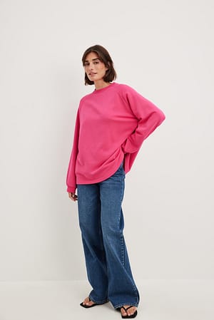 Pink Long Basic Sweater
