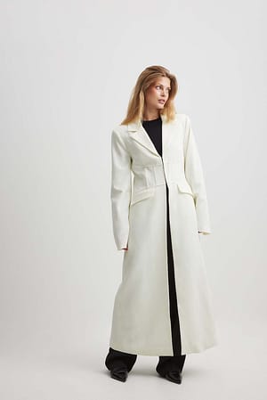 Offwhite Long Blazer Coat