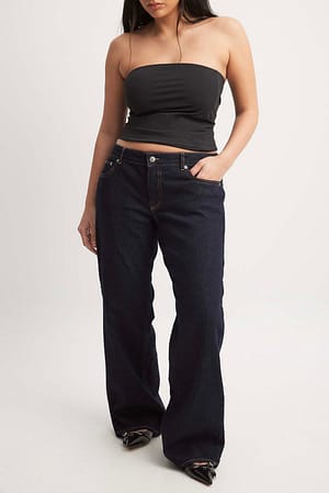 Rinse Wash Low Waist Jeans