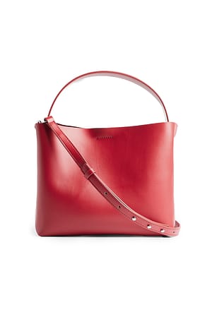 Rustic Red Medium Bucket Crossbody Bag