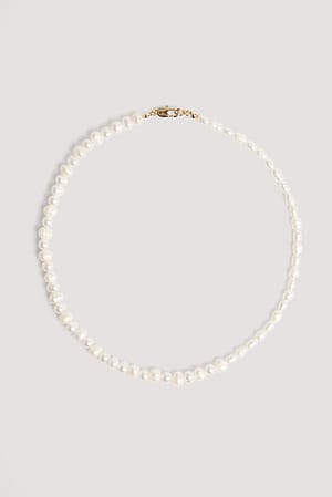 Gold Classic Pearl Necklace