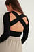 Cross Back Knitted Top
