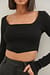 Glitter Cropped Knitted Top