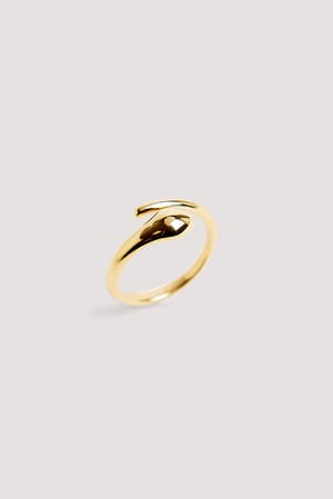 Gold Gold Plated Swirl Ring