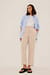 High Rise Cropped Suit Pants