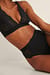 High Rise Cotton Panel Lace Brief