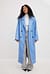Padded Shoulder Pu Trench