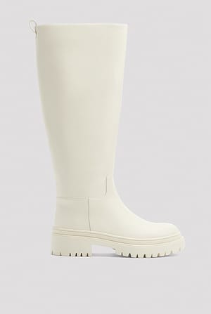 Offwhite Profile Sole Shaft Boots