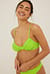 Recycled Ruched Cup Bikini Top