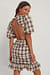 Ruched Checked Dress