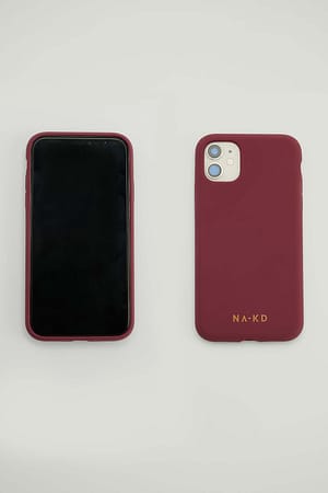 Dark Red Silicone Phone Case