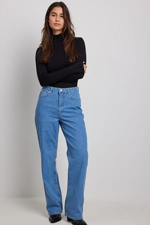 Blue Jean large taille haute