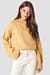 Wide Sleeve Round Neck Knitted Sweater