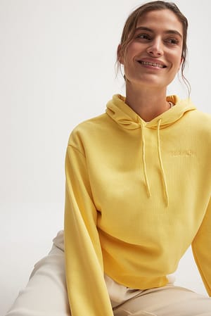Sunshine Sweatshirt à capuche bio basique à logo