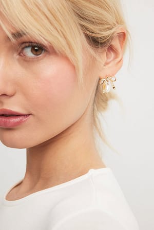 Gold Boucles d'oreilles en perles